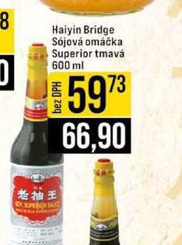 Haiyin Bridge Sójová omáčka Superior tmavá 600 ml