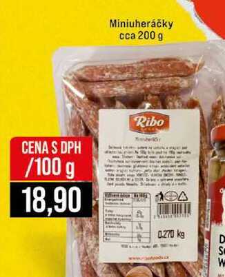 Miniuheráčky cca 200 g 100g