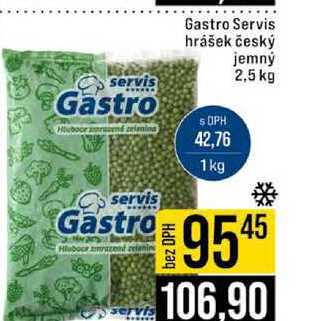 Gastro Servis hrášek český jemný 2,5 kg 