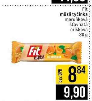 Fit müsli tyčinka meruňková šťavnatá oříšková 30 g