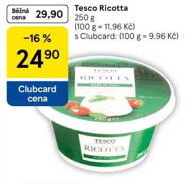 Tesco Ricotta, 250 g 