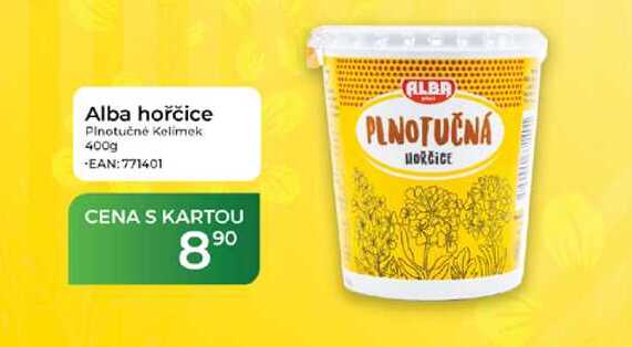 Alba hořčice Plnotučné Kelímek 400g  