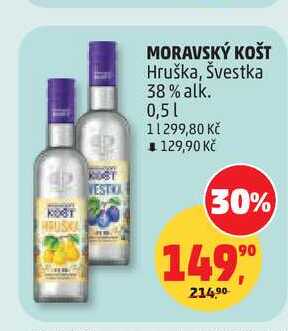 MORAVSKÝ KOŠT Hruška, Švestka, 0,5 l