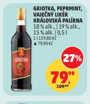 GRIOTKA KRÁLOVSKÁ PALÍRNA, 0,5 l