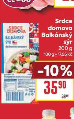 Srdce domova Balkánský sýr 200 g 