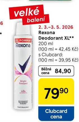 Rexona Deodorant XL, 200 ml  