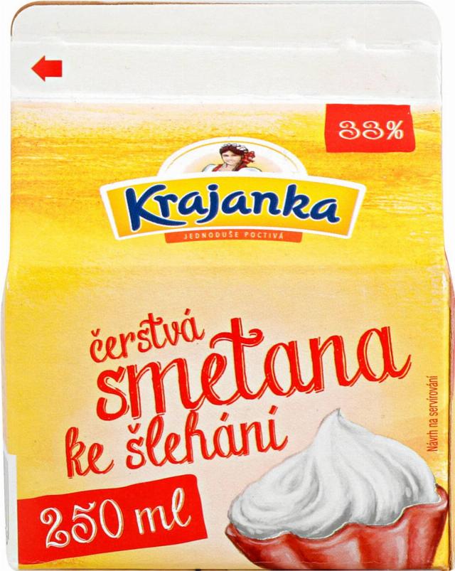 Krajanka smetana ke šlehání