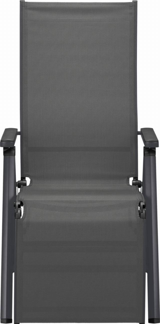 LIVARNO Hliníkové křeslo šedé