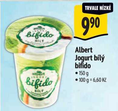 Albert Jogurt bílý bifido, 150 g  