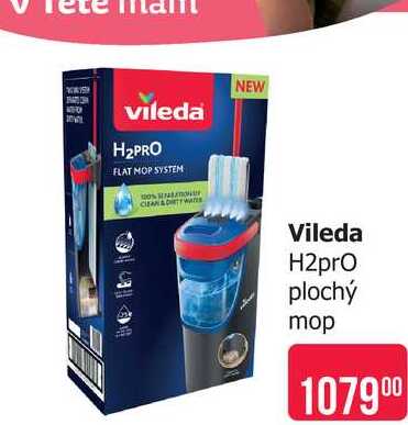 Vileda H2pro plochý mop 