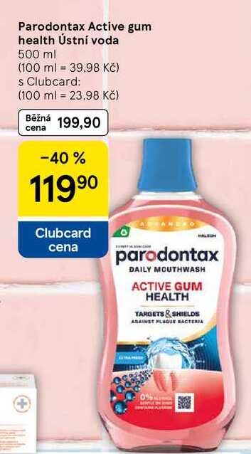 Parodontax Active gum health Ústní voda, 500 ml  