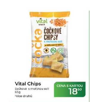 Vital Chips čočkové s morskou soll 65g 