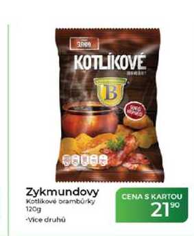 Zykmundovy Kotlikové brambůrky 120g  