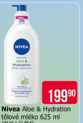 Nivea Aloe & Hydration tělové mléko 625 ml 