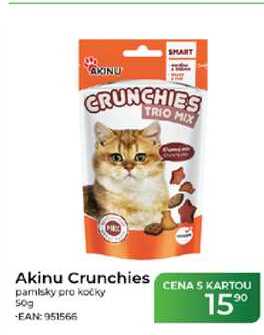 Akinu Crunchies pamlsky pro kočky 50g 