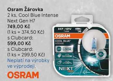 Osram Žárovka, 2 ks. Cool Blue Intense Next Gen H7 