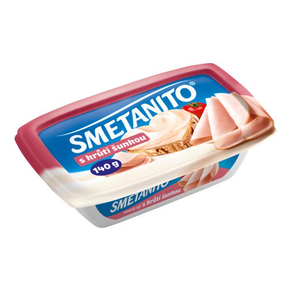 Smetanito Tavený sýr s krůtí šunkou