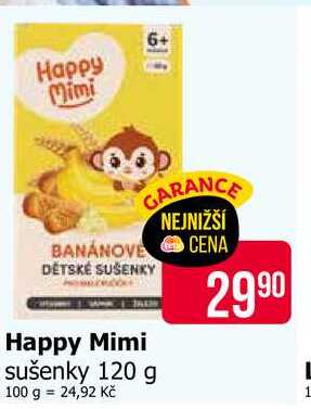 Happy Mimi sušenky 120 g 