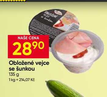 Obložené vejce se šunkou 135 g 