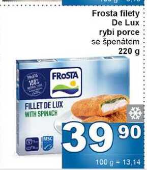 Frosta filety De Lux rybí porce se špenátem 220 g 