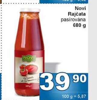 Novi Rajčata pasírována 680 g