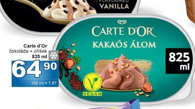 Carte d'Or čokoláda + oříšek 825 ml