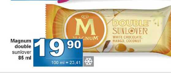 Magnum double sunlover 85 ml 