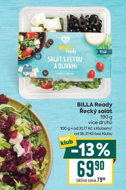 BILLA Ready Řecký salát 190 g