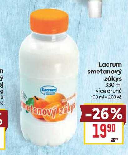Lacrum smetanový zákys 330 ml 