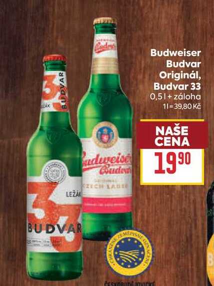 Budvar Originál, Budvar 33 0,5l