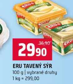 ERU TAVENÝ SÝR 100 g vybrané druhy 