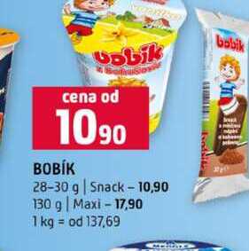 BOBÍK 28-30 g Snack 130 g Maxi 