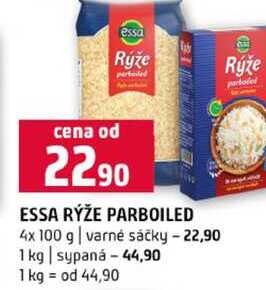 ESSA RÝŽE PARBOILED 4x 100 g varné sáčky 1 kg sypaná )