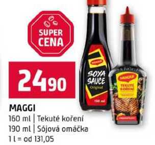 MAGGI 160 ml Tekuté koření 190 ml Sójová omáčka 