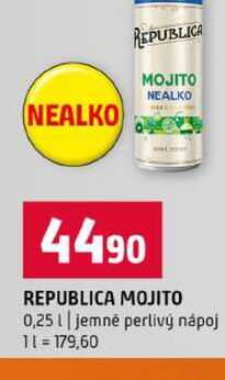 REPUBLICA MOJITO 0,25l jemně perlivý nápoj