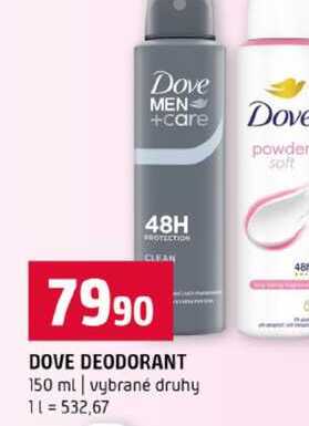 DOVE DEODORANT 150 ml vybrané druhy