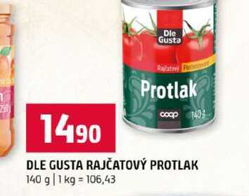 DLE GUSTA RAJČATOVÝ PROTLAK 140 g