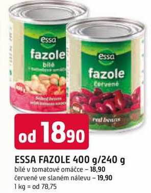 ESSA FAZOLE 400 g/240 g