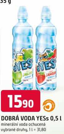 DOBRÁ VODA YESS 0,5 L
