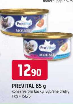 PREVITAL 85 g konzerva pro kočky