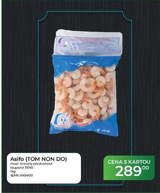 Asifo (TOM NON DO) mraž. krevety předvařené loupané 31/40 1kg  