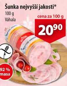 Šunka nejvyšší jakosti, 100 g