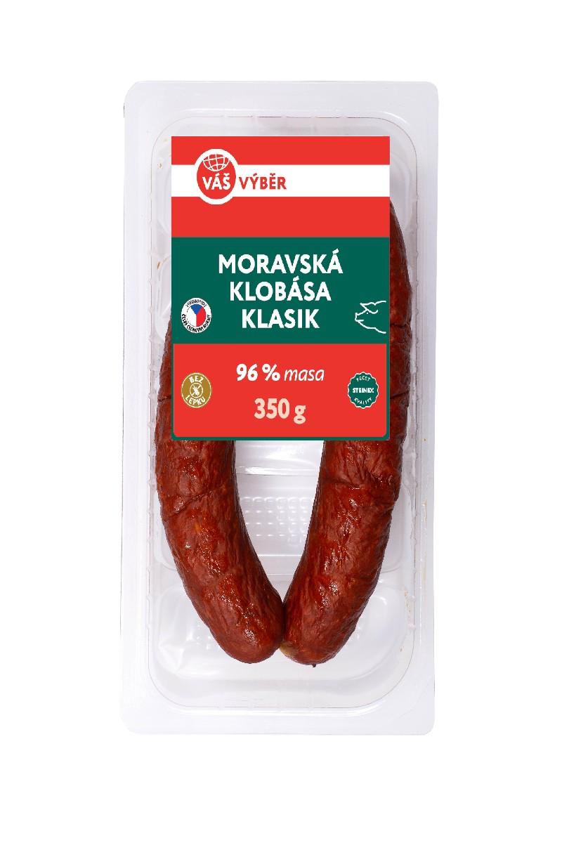 VÁŠ VÝBĚR Moravská klobása, 350 g