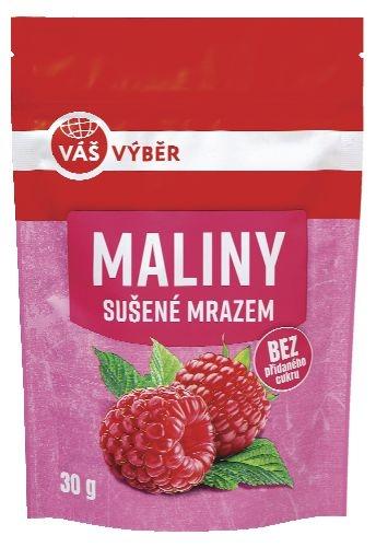 VÁŠ VÝBĚR Maliny sušené mrazem, Mango sušené mrazem, 30 g