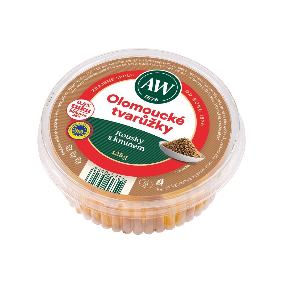 Olomoucké tvarůžky Kousky, 125 g