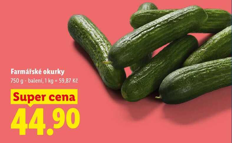 Farmářské okurky, 750 g