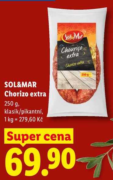 SOL&MAR Chorizo extra, 250 g