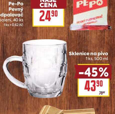 Sklenice na pivo 1ks, 500 ml