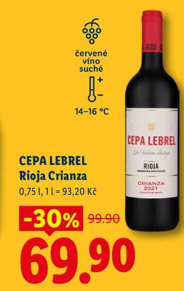 CEPA LEBREL Rioja Crianza, 0,75 l