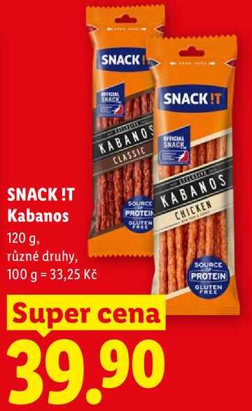 SNACK!T Kabanos, 120 g